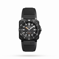 Bell & Ross BR 03-92 Diver Black Matte 42mm Mens details BR0392-D-BL-CE/SRB