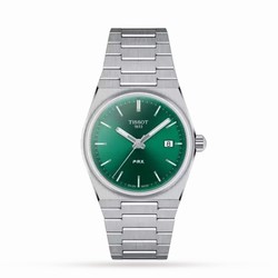 Tissot T-Classic PRX 35mm Unisex details Green T1372101108100