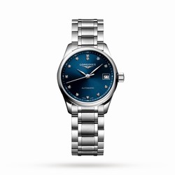Longines Master Collection 25.5mm Ladies details Sunray Blue L21284976