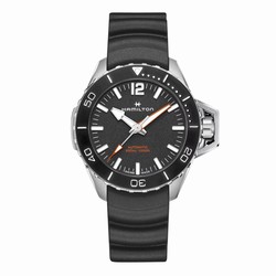 Hamilton Khakhi Navy Frogman 46mm Auto Mens details Black H77825330