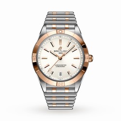 Breitling Chronomat Automatic 36 Stainless Steel  18k Red Gold details U10380101A1U1