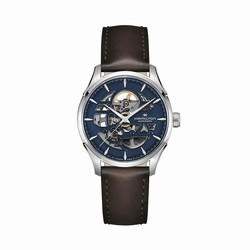 Hamilton Jazzmaster Skeleton Automatic 40mm Mens details Navy Stainless Steel H42535541