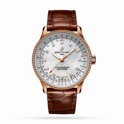 Breitling Navitimer Automatic 35 18k Red Gold - Mother of Pearl details R17395211A1P1