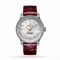 Breitling Navitimer Automatic 35 Leather Strap details A17395211A1P1