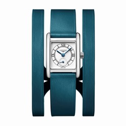 Longines Mini Dolcevita 21.5mm X 29mm Ladies details Green Strap L52004759