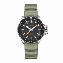 Hamilton Khaki Navy Frogman Auto 41mm Mens details Black H77455331