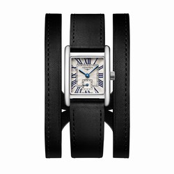 Longines Mini Dolcevita 21.5mm X 29mm Ladies details Black Strap L52004710
