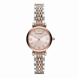 Emporio Armani Gianni T-Bar 28mm Ladies details Pink AR11223
