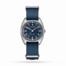 Hamilton Khaki Aviation Pilot Pioneer 36mm Mens details - Blue H76419941