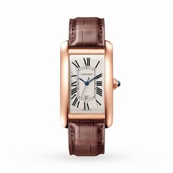 Cartier Tank Americaine details Medium Model Mechanical Movement With Automatic Winding Rose Gold WGTA0047