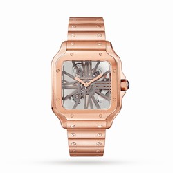 Cartier Santos De Cartier details Large Model Manual Winding Rose Gold WHSA0016