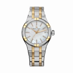 Maurice Lacroix Aikon Quartz Date 35mm Ladies details Mother Of Pearl AI1106-PVP02-170-1