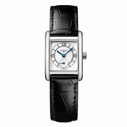 Longines Mini Dolce Vita 21.5mm X 29mm Ladies details Silver Black Alligator L52004752