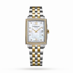 Raymond Weil Toccata Ladies Rectangular 68 Diamonds details 22.6mm 5925-SPS-00995