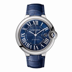 Cartier Ballon Bleu de Cartier details 42 mm. Mechanical movement with automatic winding caliber 1847 MC. WSBB0027