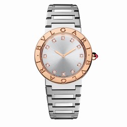 Bvlgari Bvlgari Bvlgari 33mm Grey Diamond Dot Dial Ladies details - Stainless Steel and 18k Rose Gold 103577