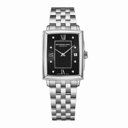 Raymond Weil Toccata Black Diamond Ladies details - Black 5925-ST-00295