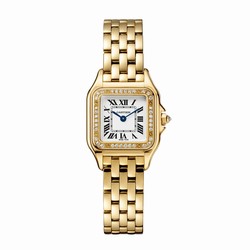 Cartier Panthere De Cartier details Small Model Quartz Movement Yellow Gold Diamonds WJPN0048
