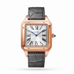 Cartier Santos-Dumont details Extra-Large Model Rose Gold Leather Strap WGSA0032