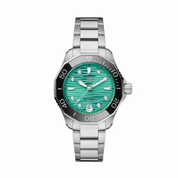 TAG Heuer Aquaracer Professional 300 36mm Ladies details Turquoise WBP231K.BA0618