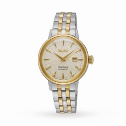 Seiko Presage Cocktail Time 'White Lady' Diamond Twist Ladies details SRE010J1