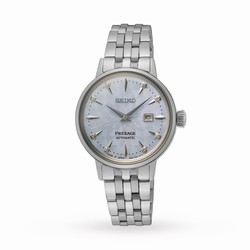 Seiko Presage Cocktail Time 'Skydiving' Diamond Twist Ladies details SRE007J1