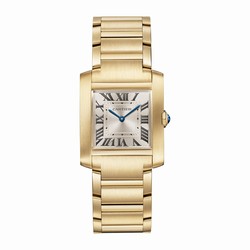 Cartier Tank Francaise details Medium Model Quartz Movement Yellow Gold WGTA0113