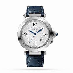 Cartier Pasha De Cartier details 41mm Automatic Movement Steel 2 Interchangeable Leather Straps WSPA0010