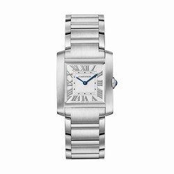 Cartier Tank Francaise details Medium Model Quartz Movement Steel WSTA0074