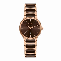 Rado Centrix 30mm Stainless Steel Ladies details Brown R30024302