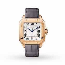 Cartier Santos De Cartier details Large Model Automatic Movement Rose Gold 2 Interchangeable Leather Bracelets WGSA0019