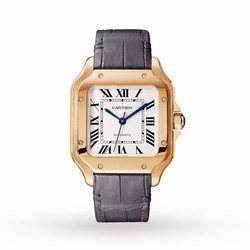 Cartier Santos De Cartier details Medium Model Automatic Movement Rose Gold 2 Interchangeable Leather Bracelets WGSA0028