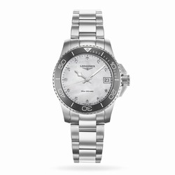 Longines Hydroconquest 32mm Ladies details Mother Of Pearl Silver Exclusive to The details es Of Switzerland Group L33704876