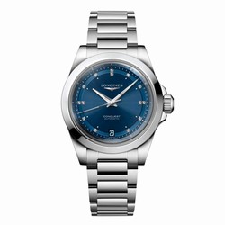 Longines Conquest 34mm Ladies details Blue L34304976