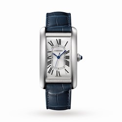 Cartier Tank Americaine details Large Model Automatic Movement Steel Leather WSTA0045