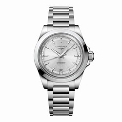 Longines Conquest 34mm Ladies details Silver L34304726