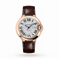 Cartier Ballon Bleu De Cartier details 42mm Automatic Movement Rose Gold Leather WGBB0030