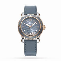 Chopard Happy Ocean 40mm Automatic Ethical Rose Gold Stainless Steel Diamonds 278587-6001