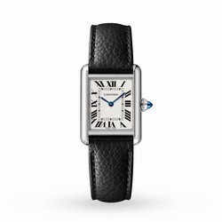 Cartier Tank Must Small Model Quartz Movement Steel Leather WSTA0042