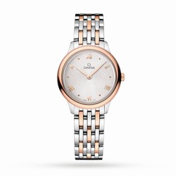 Omega De Ville Prestige Quartz 27.5mm Ladies details Silver O43420286002001